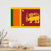 Sri Lanka vlag Poster (Keuken)