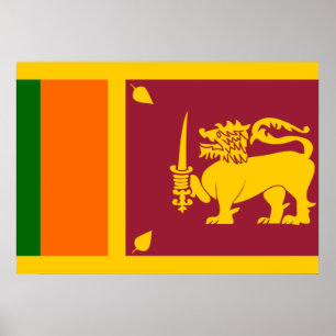 Sri Lanka vlag Poster