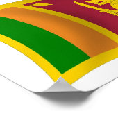 Sri Lanka Vlag Poster Afdruk (Hoek)