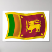 Sri Lanka vlag Poster print (Voorkant)
