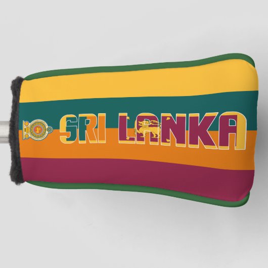 Sri Lanka vlag: Prachtige patriottische vlag Golfheadcover (Voorkant)