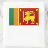 Sri Lanka vlag Rechthoekige Sticker (Tas)
