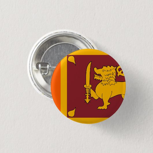 Sri Lanka vlag Ronde Button 3,2 Cm (Voorkant /achterkant)