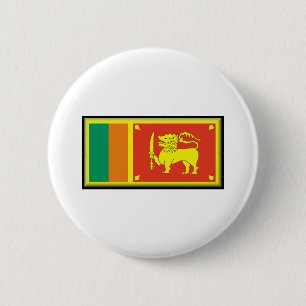 Sri Lanka vlag Ronde Button 5,7 Cm