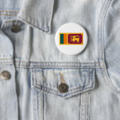 Sri Lanka vlag Ronde Button 5,7 Cm (In situ)