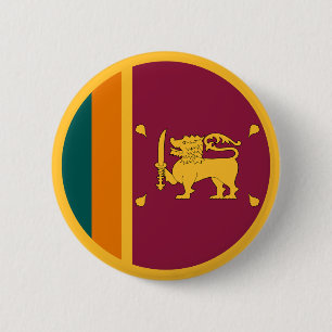 Sri Lanka-vlag Ronde Button 5,7 Cm
