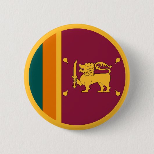 Sri Lanka-vlag Ronde Button 5,7 Cm (Voorkant)