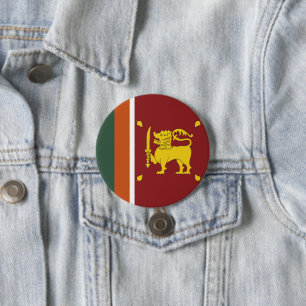 Sri Lanka vlag Ronde Button 7,6 Cm