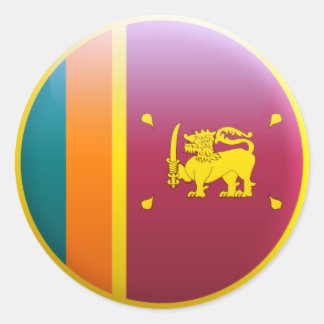 Sri Lanka vlag Ronde Sticker