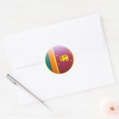 Sri Lanka vlag Ronde Sticker (Envelop)