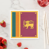 Sri Lanka-vlag Servet (Insitu)