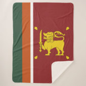 Sri Lanka vlag Sherpa Deken (Voorkant)