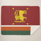 Sri Lanka vlag Sherpa Deken (Voorkant (horizontaal))