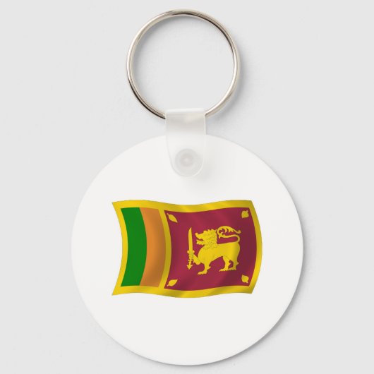 Sri Lanka Vlag Sleutelhanger (Voorkant)