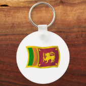 Sri Lanka Vlag Sleutelhanger (Voorkant)