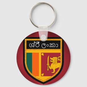 Sri Lanka vlag Sleutelhanger