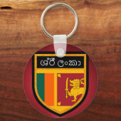 Sri Lanka vlag Sleutelhanger (Voorkant)
