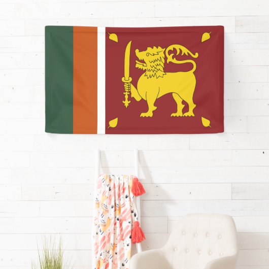 Sri Lanka vlag Spandoek (Insitu)