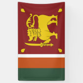 Sri Lanka vlag Spandoek (Verticaal)