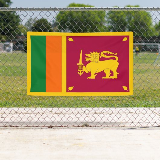 Sri Lanka vlag Spandoek (Insitu)