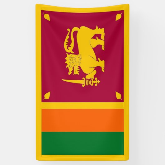 Sri Lanka vlag Spandoek (Verticaal)