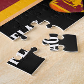 Sri Lanka vlag & Sri Lanka land/Sri Lanka Legpuzzel (Zijkant)