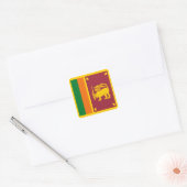 Sri Lanka Vlag Sticker (Envelop)