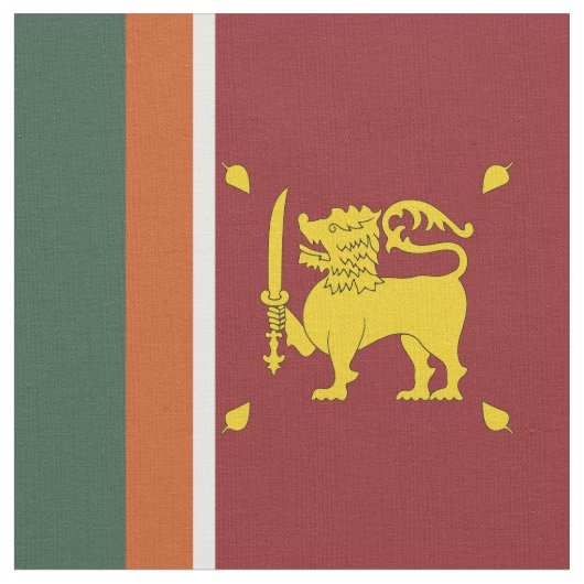 Sri Lanka vlag Stof (Close Up)
