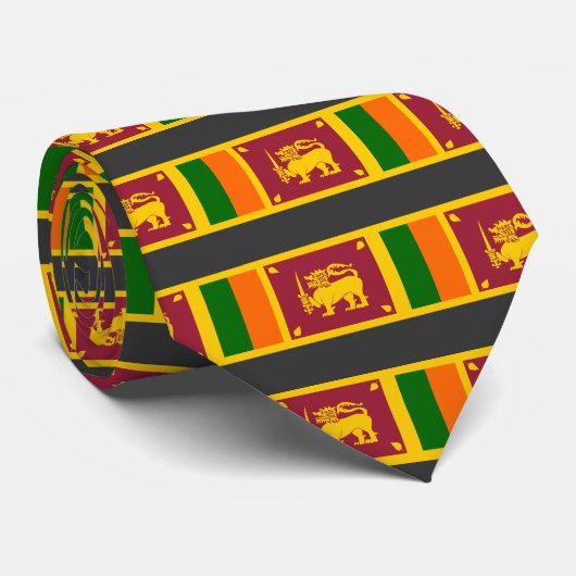 Sri Lanka vlag Stropdas (Opgerold)
