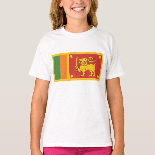 Sri Lanka vlag T-shirt (Voorkant)