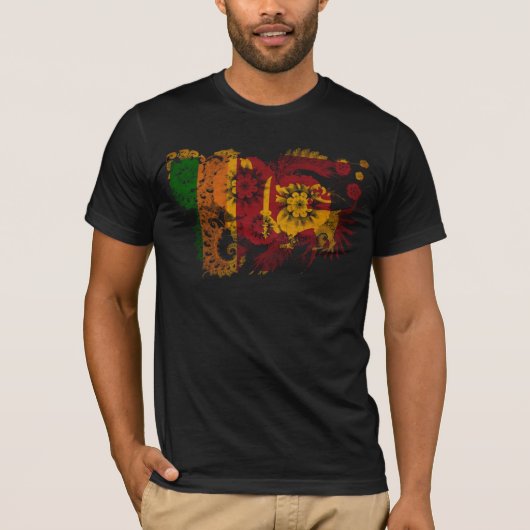 Sri Lanka vlag T-shirt (Voorkant)