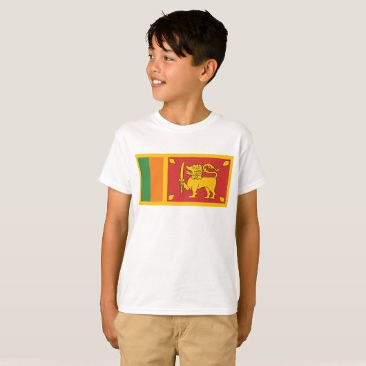 Sri Lanka vlag T-shirt (Voorkant volledig)