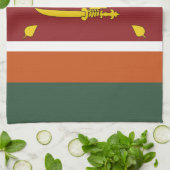 Sri Lanka vlag Theedoek (Gevouwen)