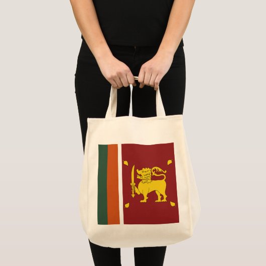 Sri Lanka vlag Tote Bag (Voorkant (product))