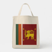 Sri Lanka vlag Tote Bag (Achterkant)