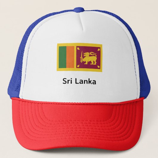 Sri Lanka vlag Trucker Pet (Voorkant)