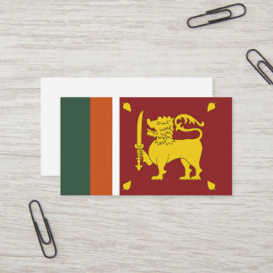 Sri Lanka vlag Visitekaartje