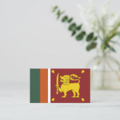 Sri Lanka vlag Visitekaartje (Staand voorkant)
