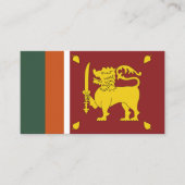 Sri Lanka vlag Visitekaartje (Voorkant)
