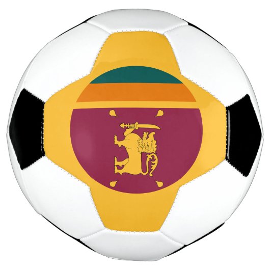 Sri Lanka-vlag Voetbal (Gedraaid)
