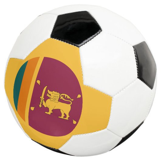 Sri Lanka-vlag Voetbal (Drie kwart)