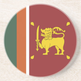 Sri Lanka vlag Zandsteen Onderzetter