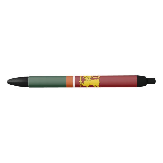 Sri Lanka vlag Zwarte Inkt Pen (Voorkant)