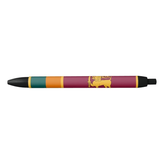Sri Lanka-vlag Zwarte Inkt Pen (Voorkant)