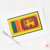 Sri Lanka-vlaggen ticker Rechthoekige Sticker (Envelop)