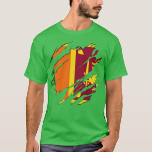 Sri Lanka-vlagkrach T-shirt