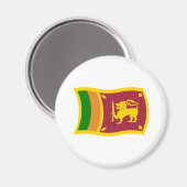 Sri Lanka Vlagmagneet Magneet (Voorkant / Achterkant)