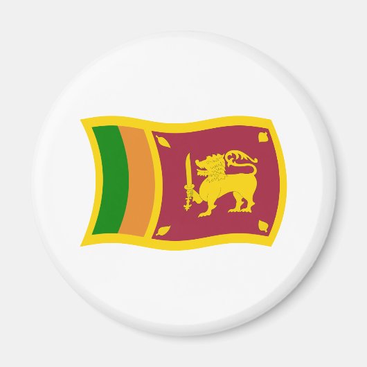 Sri Lanka Vlagmagneet Magneet (Voorkant)