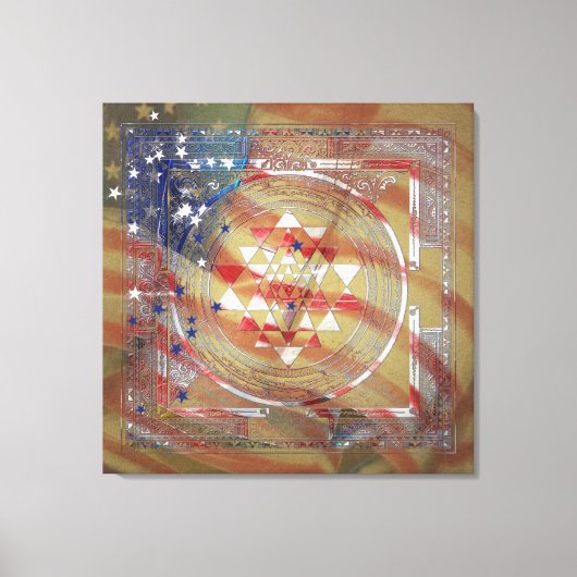 Sri Lanka voor Amerika - Geëmpeld Canvas Afdruk (Voorkant)