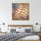 Sri Lanka voor Amerika - Geëmpeld Canvas Afdruk (Insitu (Slaapkamer))